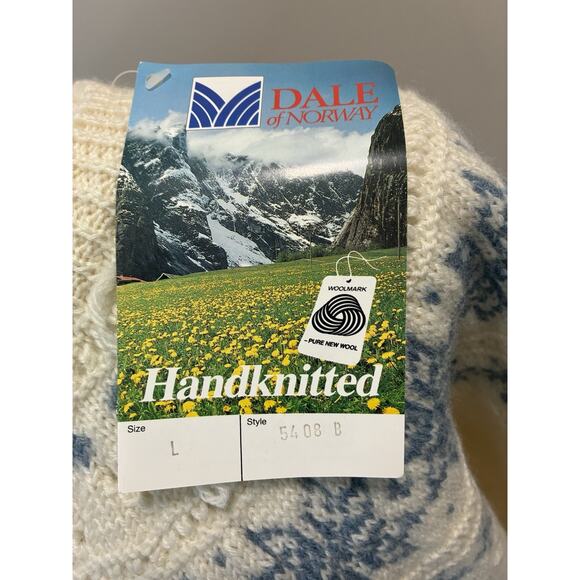 Dale of Norway Vintage Wool Nordic Faire Isle Button Down Cardigan Size Large - Picture 2 of 9